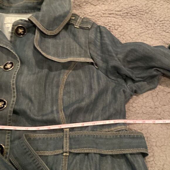 CJ Banks Denim Jean Jacket Size 1X Plus Size - Picture 10 of 12